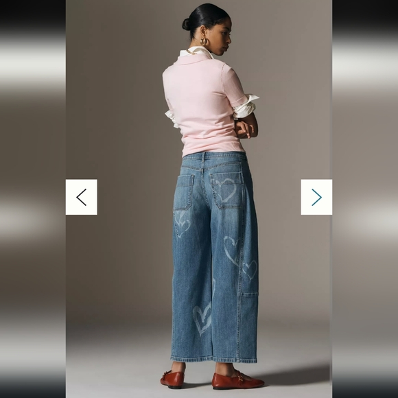 The Kenna Mid-Rise Heritage Barrel Jeans by Pilcro: Icon Edition HEART JEANS - Picture 5 of 16